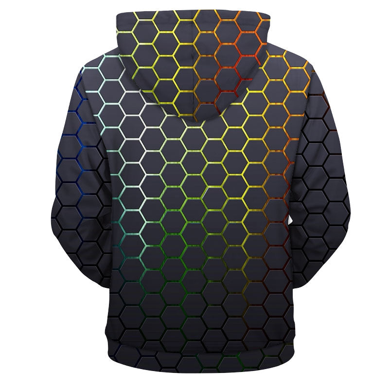 Multicolored Honeycomb Hoodie - The Hoodie Store
