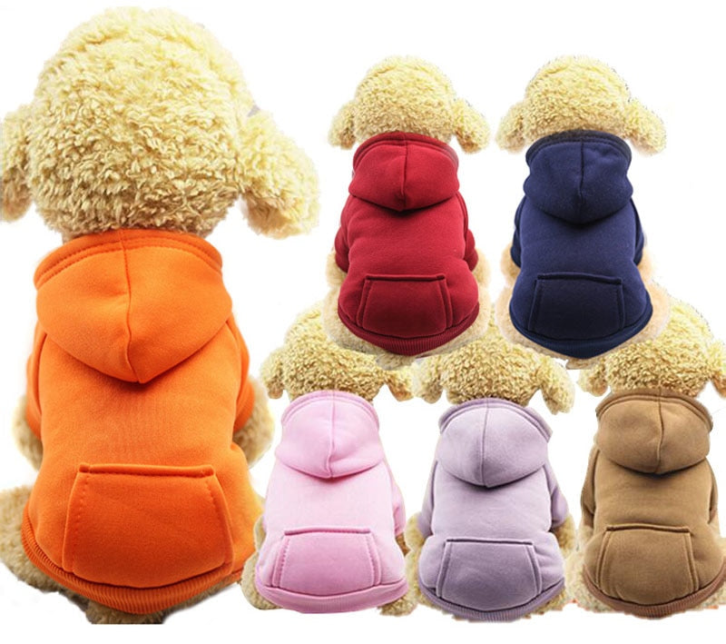 XS-2XL Pet Dog Soft Fleece HoodieS - The Hoodie Store