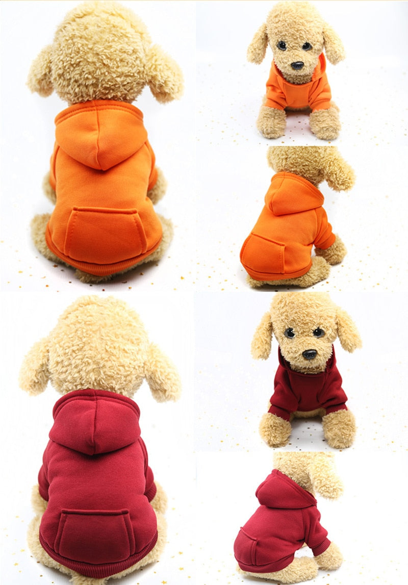 XS-2XL Pet Dog Soft Fleece HoodieS - The Hoodie Store