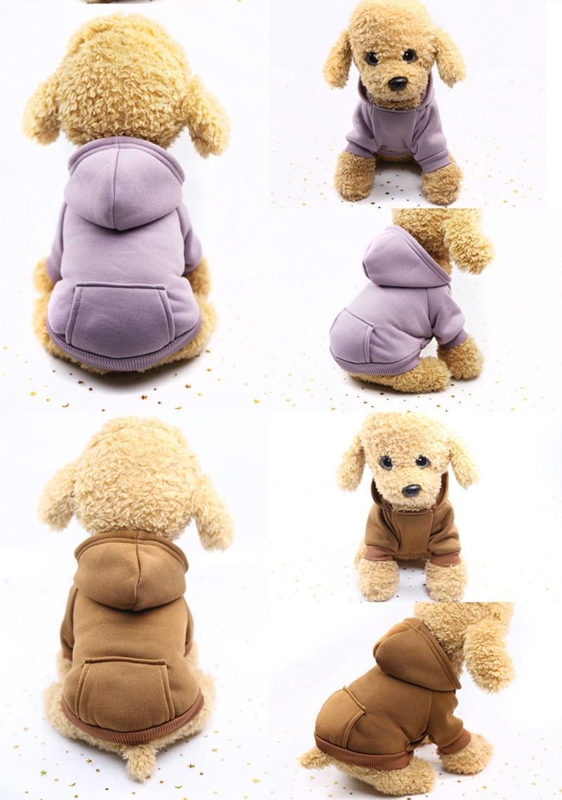 XS-2XL Pet Dog Soft Fleece HoodieS - The Hoodie Store