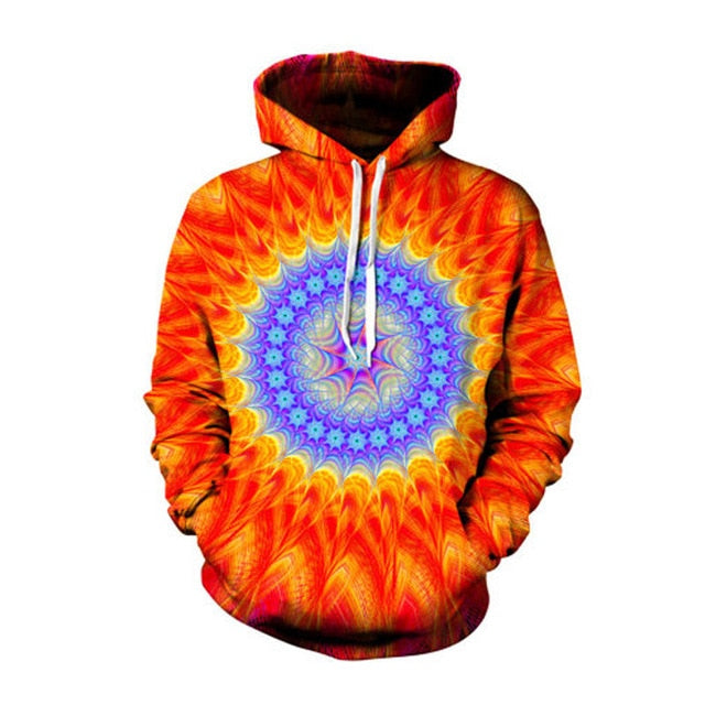 Geometric Abstract 3D Printed Hoodie - The Hoodie Store