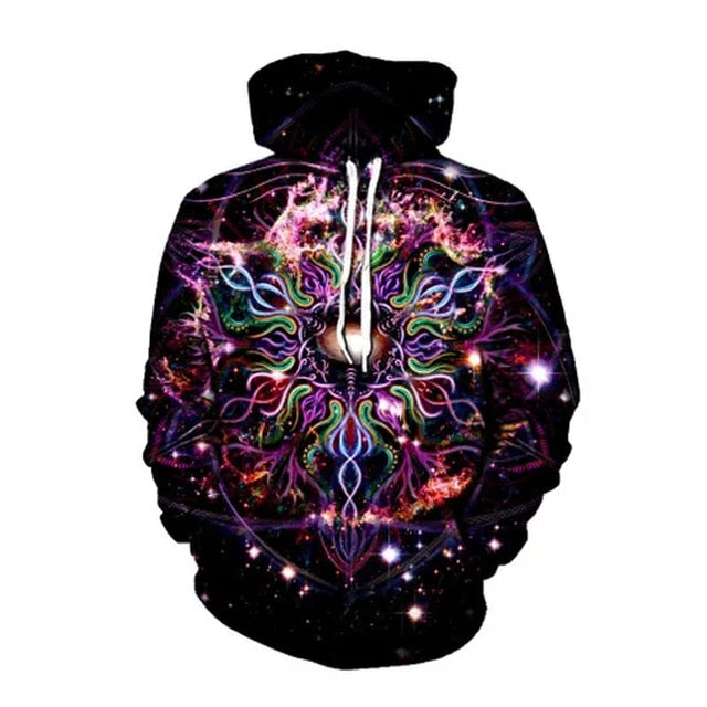 Geometric Abstract 3D Printed Hoodie - The Hoodie Store