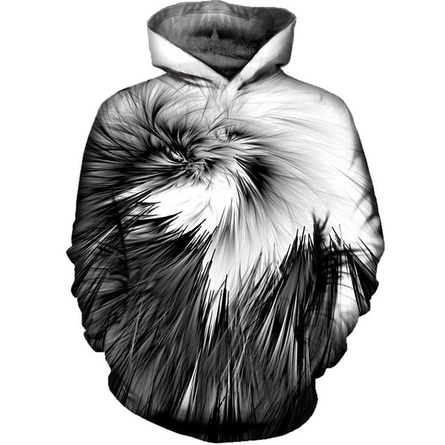 Geometric Abstract 3D Printed Hoodie - The Hoodie Store