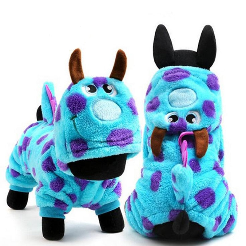 Blue Dinosaur Costume Hoodie For Dog - The Hoodie Store