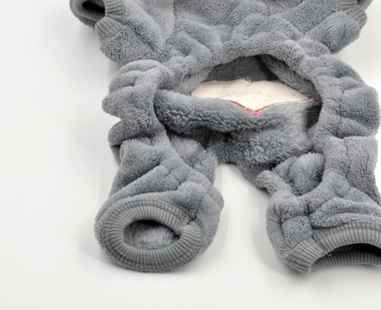 Small Pet Clothing Fleece Costume Winter Hood - The Hoodie Store