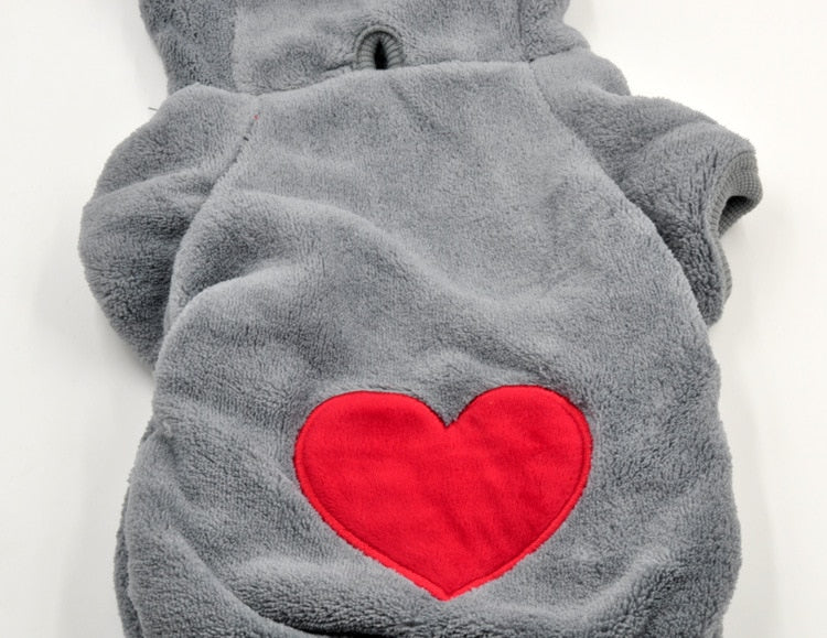 Small Pet Clothing Fleece Costume Winter Hood - The Hoodie Store