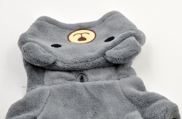 Small Pet Clothing Fleece Costume Winter Hood - The Hoodie Store