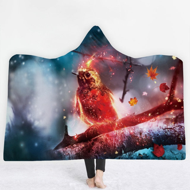 Wolf Hooded Blanket - The Hoodie Store