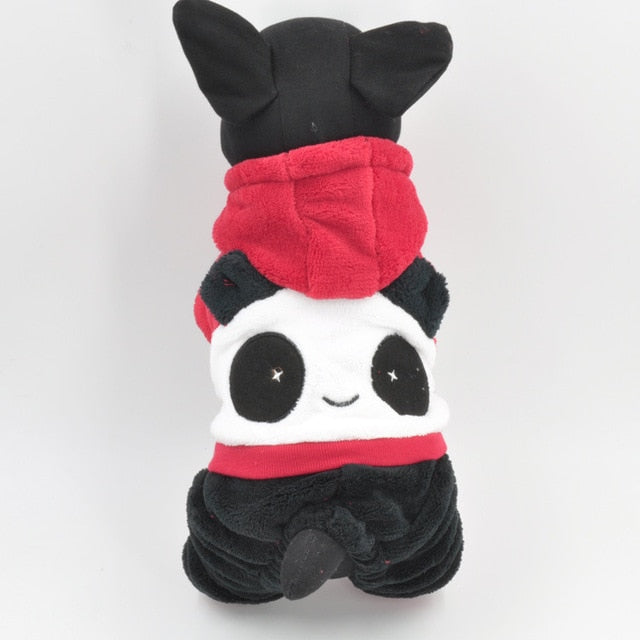 Small Pet Clothing Fleece Costume Winter Hood - The Hoodie Store