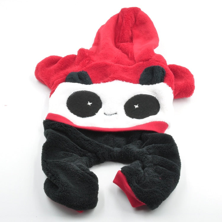 Small Pet Clothing Fleece Costume Winter Hood - The Hoodie Store