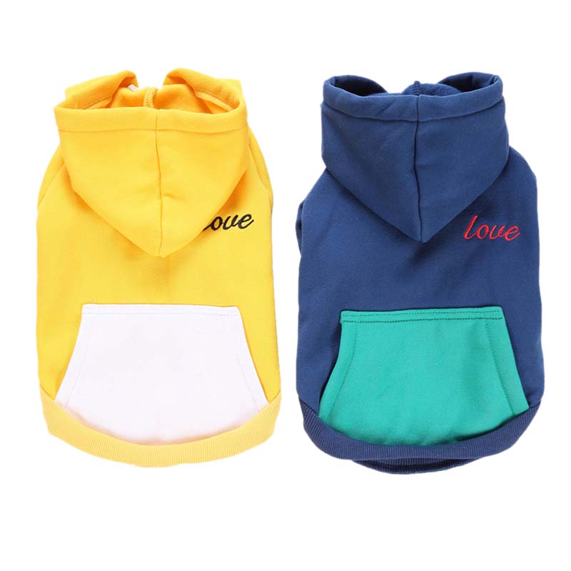 Simple Hoodie With "Love" Print Hoodie For Dogs - The Hoodie Store
