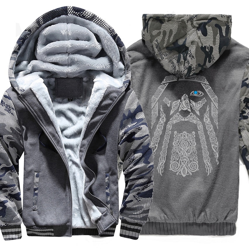 Oden Vikings Printed Hoodie - The Hoodie Store