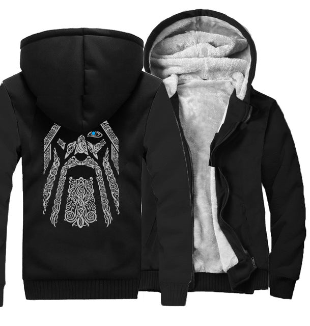 Oden Vikings Printed Hoodie - The Hoodie Store