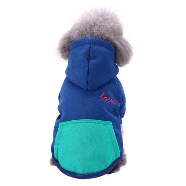 Simple Hoodie With "Love" Print Hoodie For Dogs - The Hoodie Store