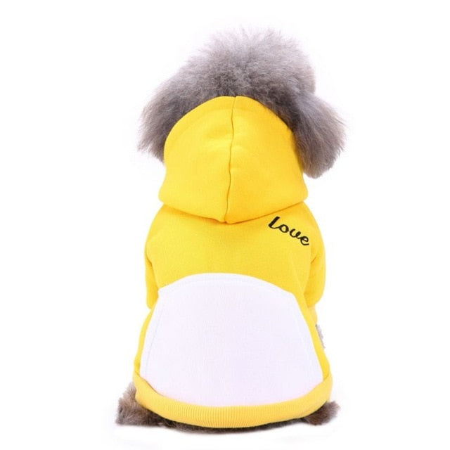 Simple Hoodie With "Love" Print Hoodie For Dogs - The Hoodie Store