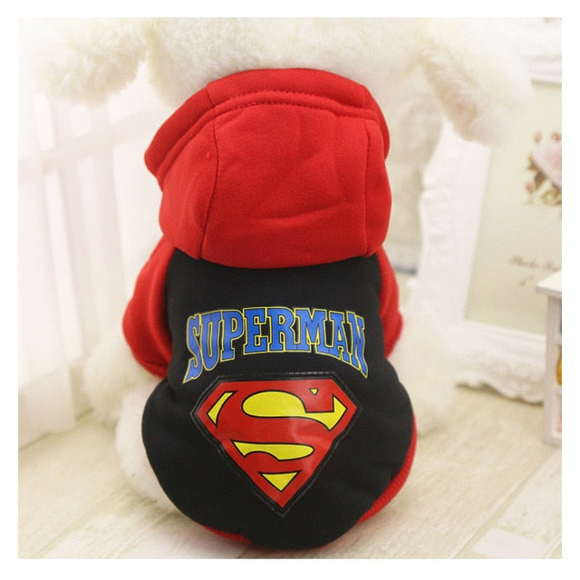 Superhero Logo Printed Dog's War Hoodies - The Hoodie Store