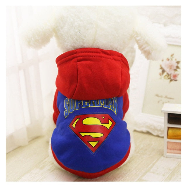 Superhero Logo Printed Dog's War Hoodies - The Hoodie Store