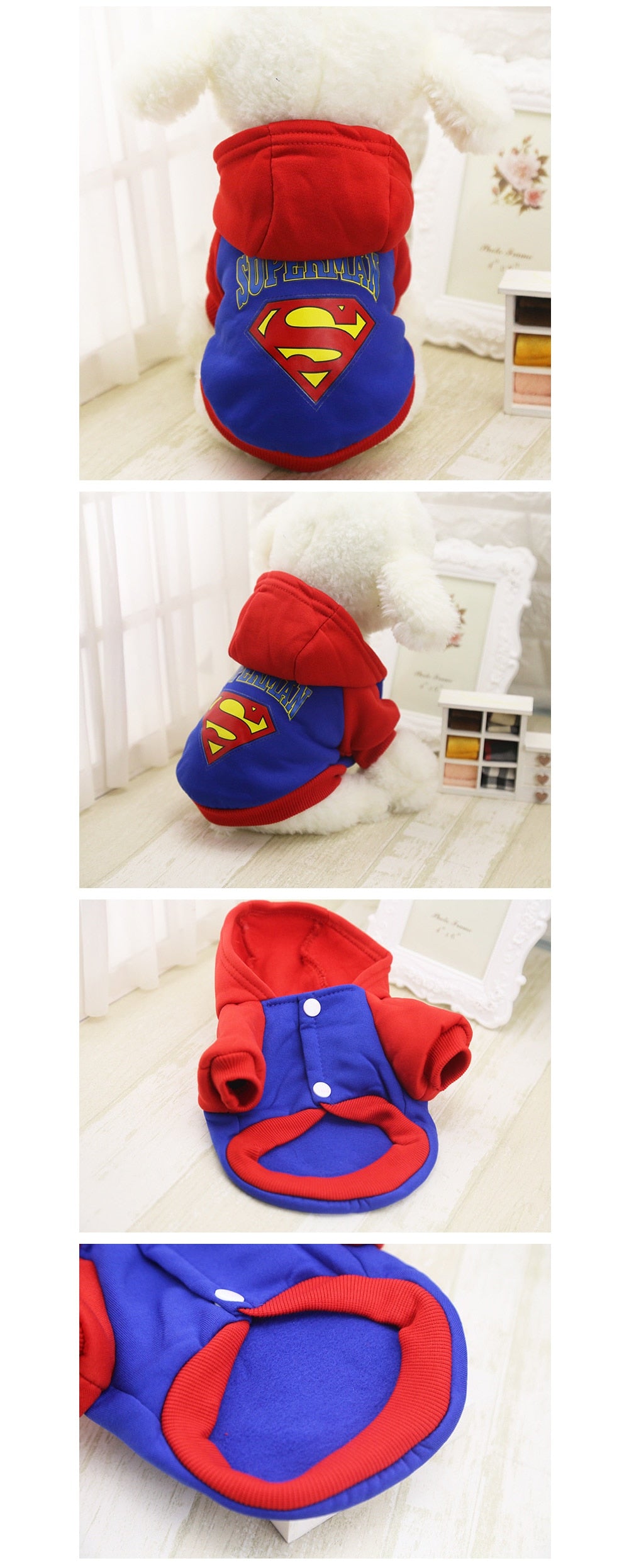 Superhero Logo Printed Dog's War Hoodies - The Hoodie Store