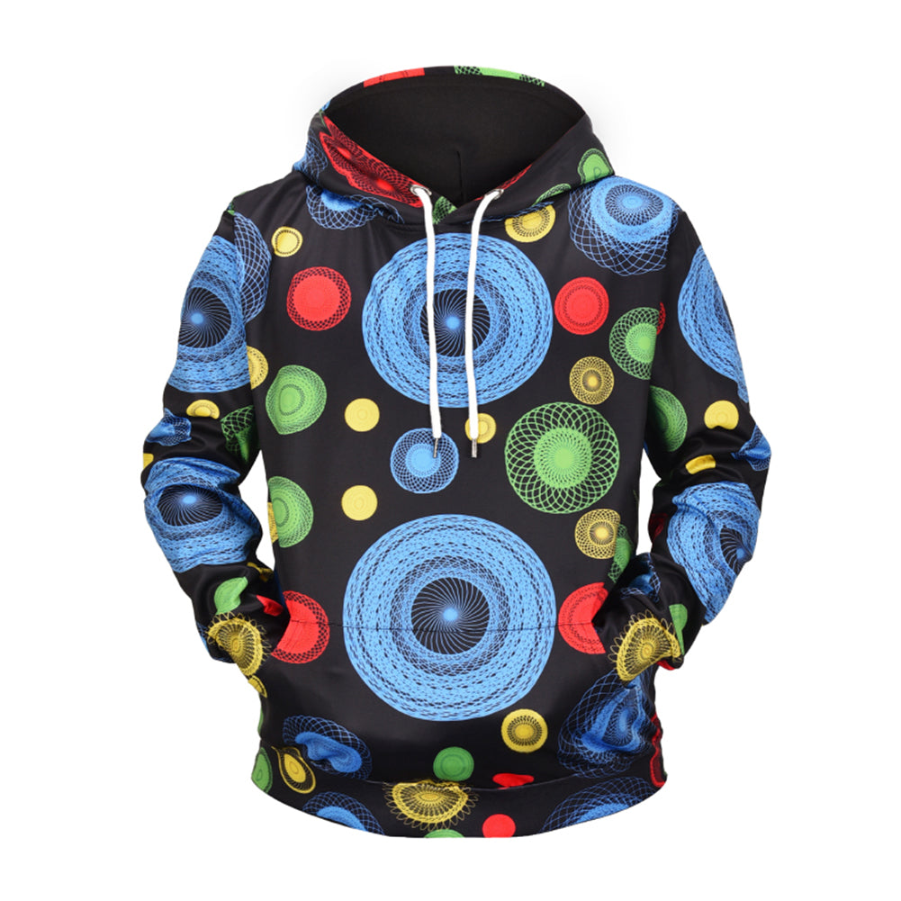 Geometric Arc Pattern 3D Clothing Streetwear Hoodies - The Hoodie Store