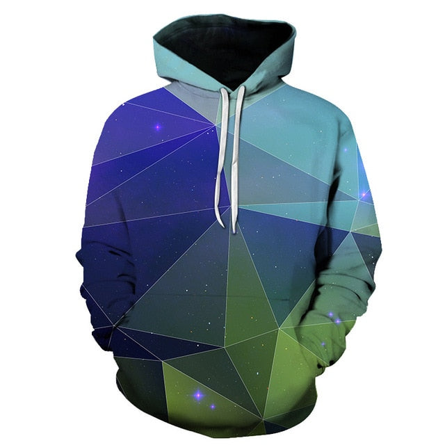 Geometric Hoodies 3D Man Streetwear - The Hoodie Store