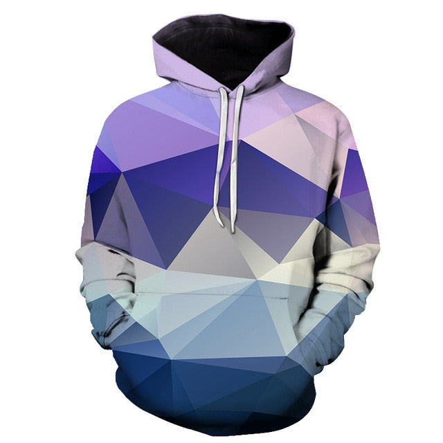 Geometric Hoodies 3D Man Streetwear - The Hoodie Store