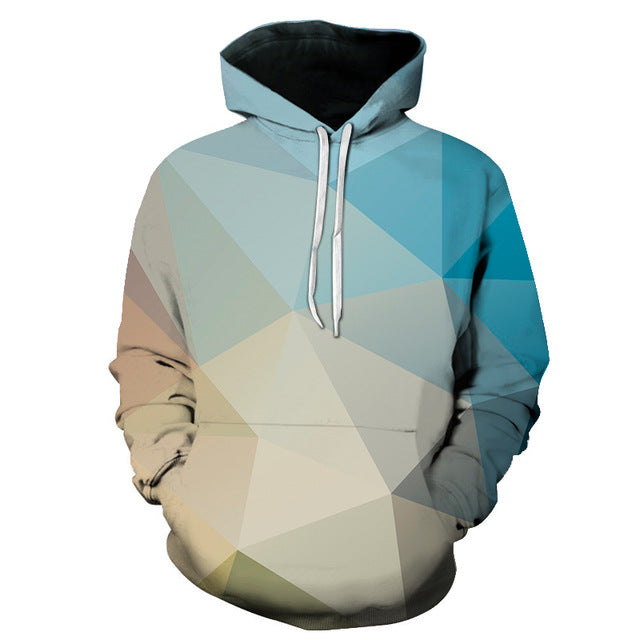 Geometric Hoodies 3D Man Streetwear - The Hoodie Store