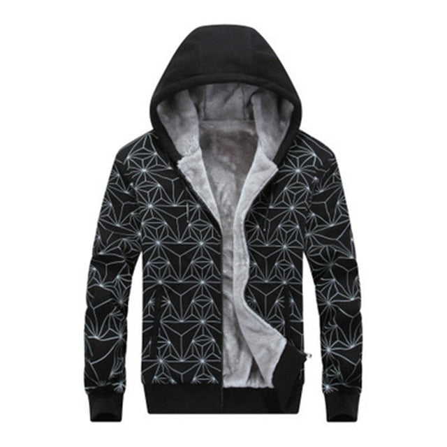 Winter Hoodies Mens Inner Fleece Plus Size 8XL Tracksuits - The Hoodie Store