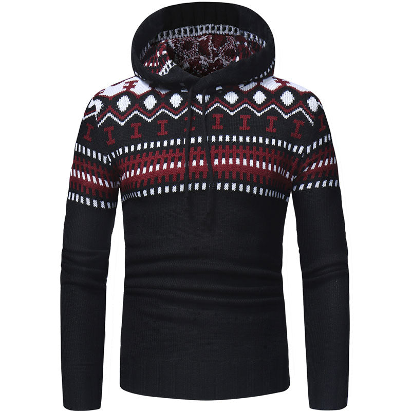 2018 Men's Geometric Slim Fit Hoodie - The Hoodie Store