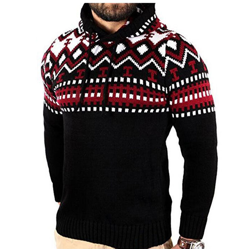 2018 Men's Geometric Slim Fit Hoodie - The Hoodie Store