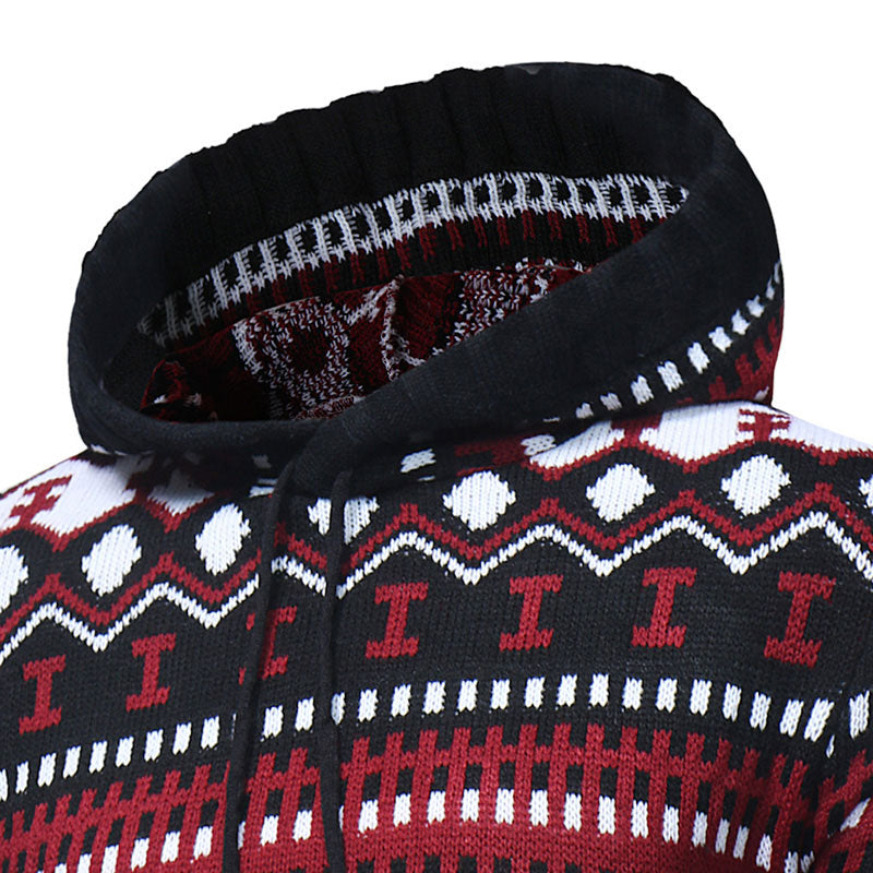 2018 Men's Geometric Slim Fit Hoodie - The Hoodie Store