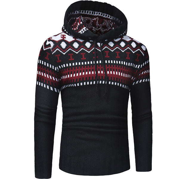 2018 Men's Geometric Slim Fit Hoodie - The Hoodie Store