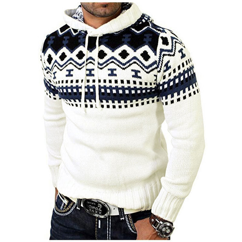 2018 Men's Geometric Slim Fit Hoodie - The Hoodie Store