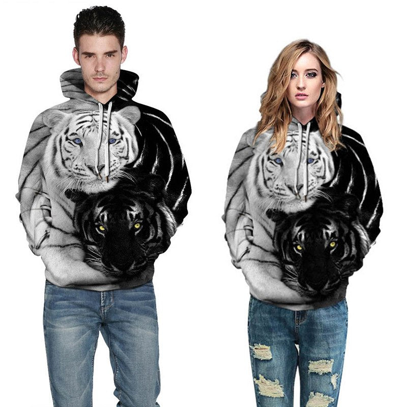 Unisex 3D Print Tiger Hoodie - The Hoodie Store