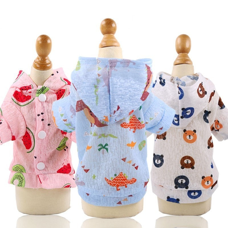 Summer Sun Protection Dog Clothe Hoodies - The Hoodie Store