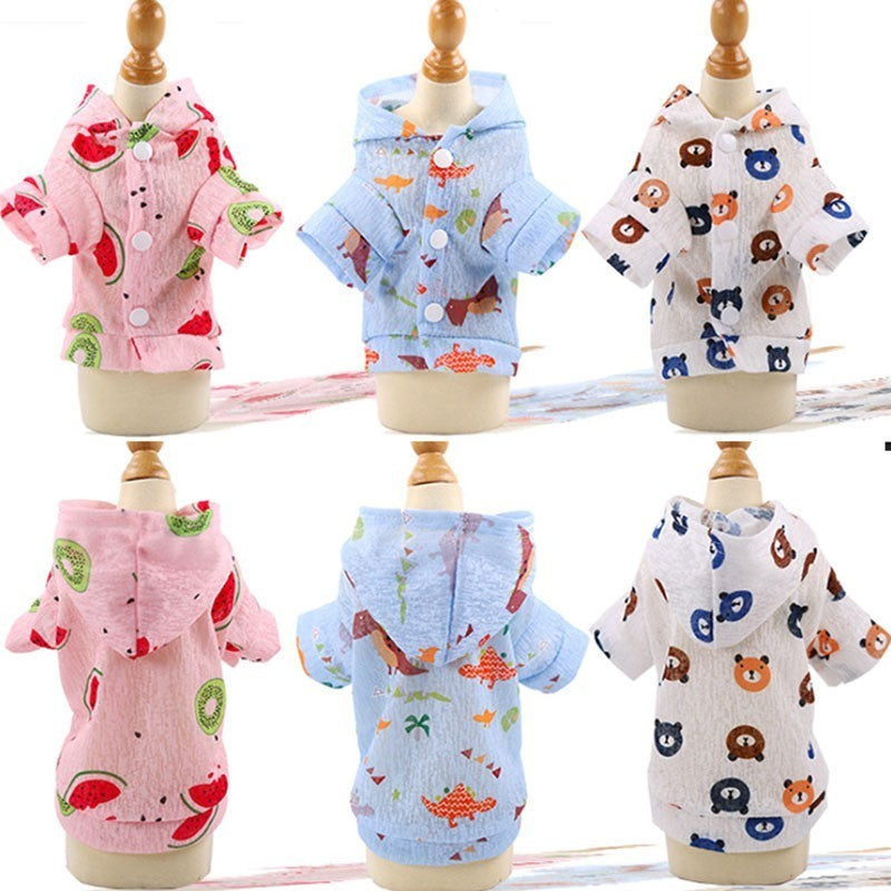 Summer Sun Protection Dog Clothe Hoodies - The Hoodie Store
