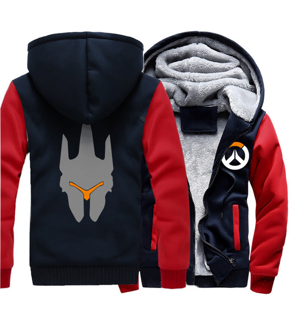 Printed Zipped Down Winter Hoodies - The Hoodie Store