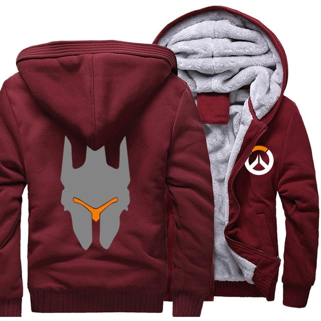 Printed Zipped Down Winter Hoodies - The Hoodie Store