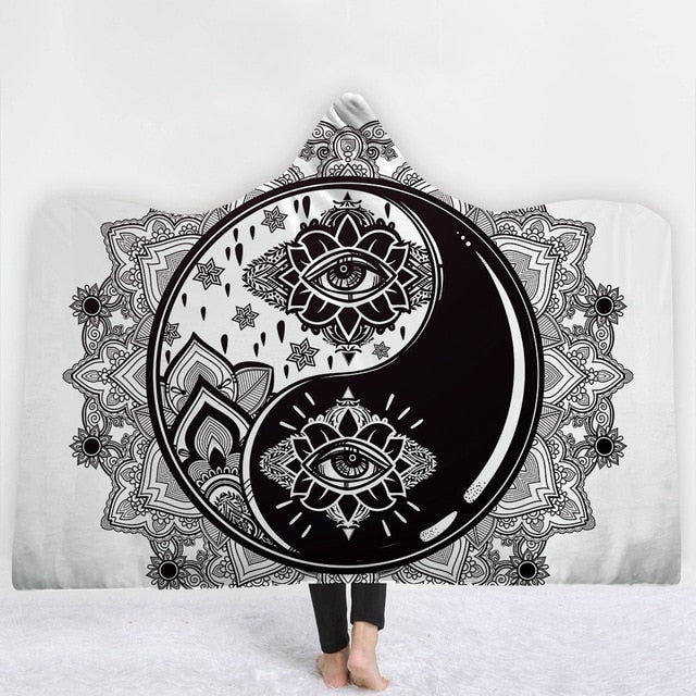 Mandala Sun Hooded Blanket - The Hoodie Store