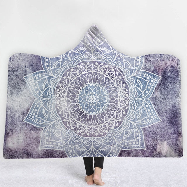Mandala Sun Hooded Blanket - The Hoodie Store