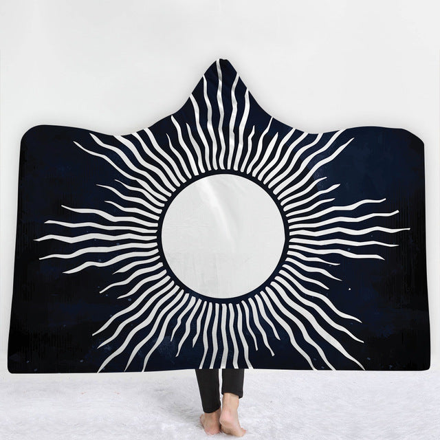 Mandala Sun Hooded Blanket - The Hoodie Store