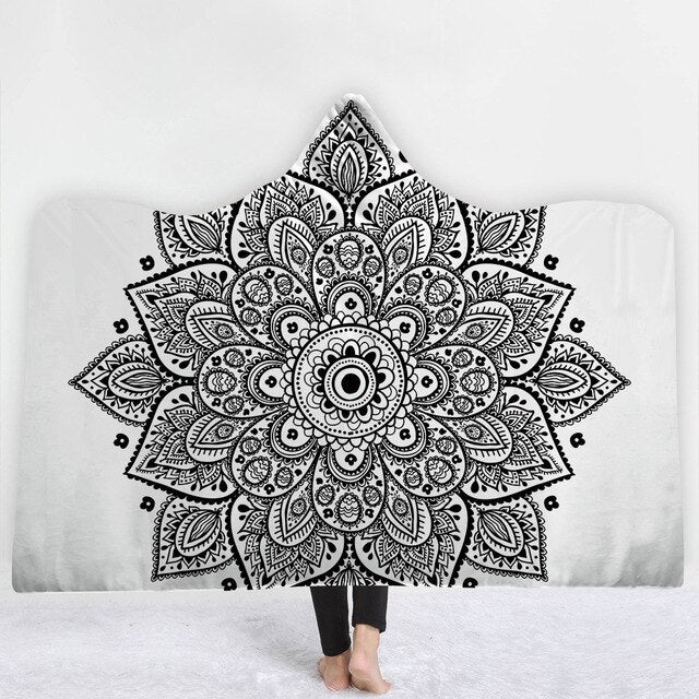Mandala Sun Hooded Blanket - The Hoodie Store
