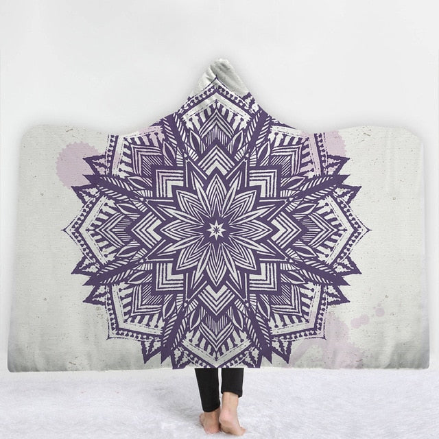 Mandala Sun Hooded Blanket - The Hoodie Store
