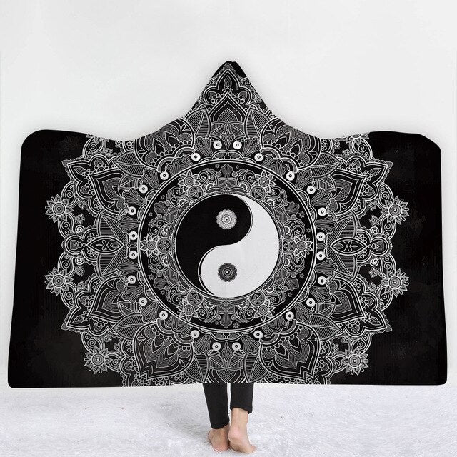 Mandala Sun Hooded Blanket - The Hoodie Store