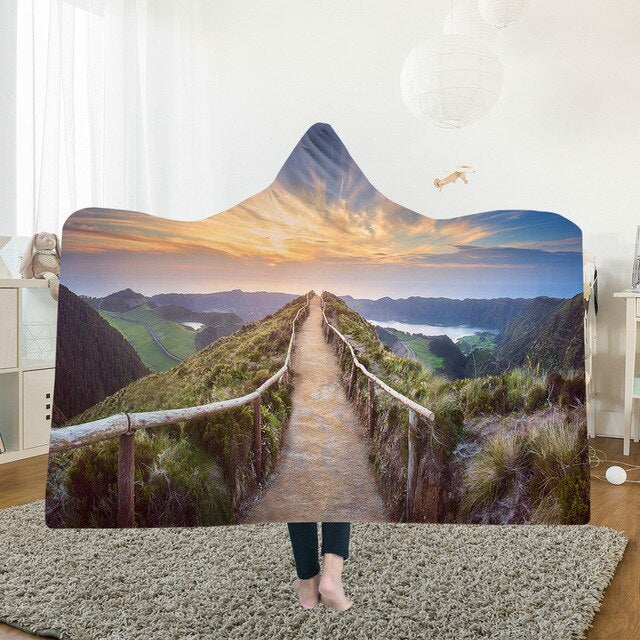 Yoga mat Hooded Blanket - The Hoodie Store