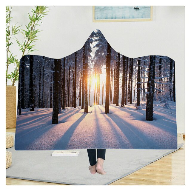 Yoga mat Hooded Blanket - The Hoodie Store