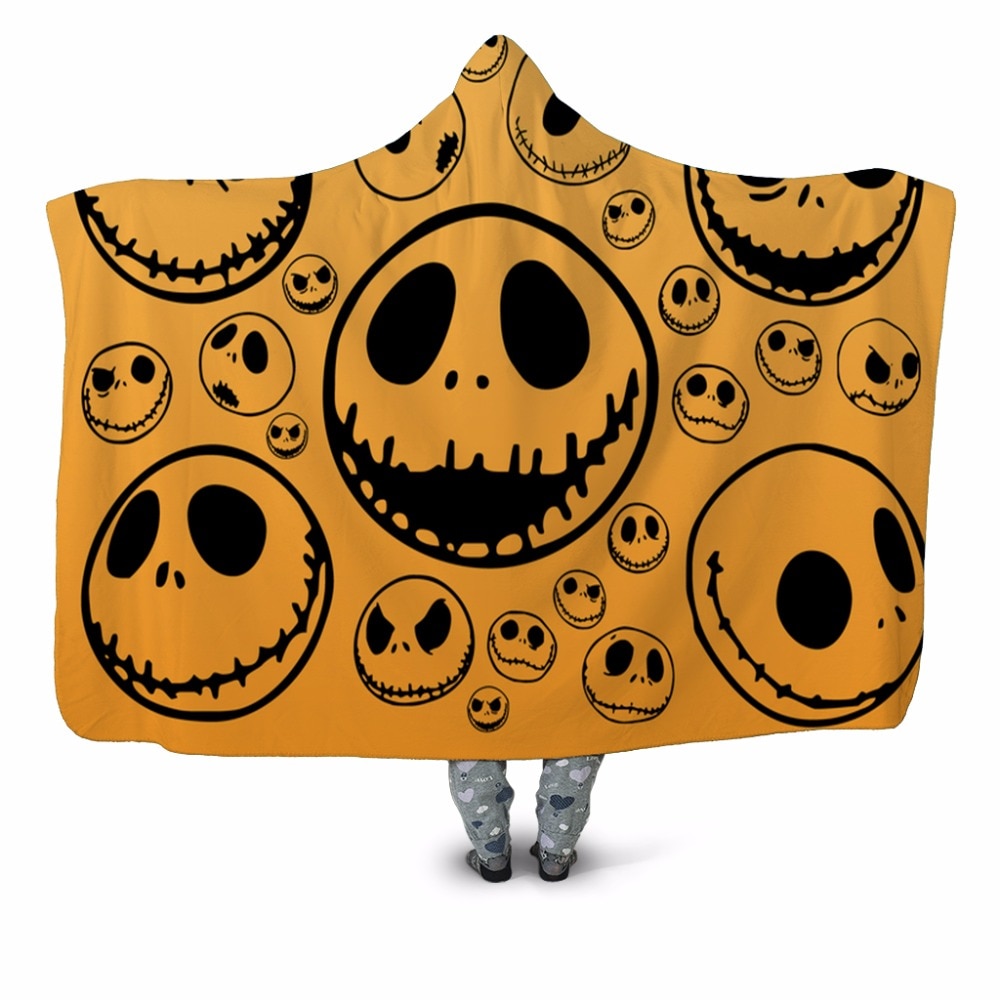 Yellow Skull Hooded Blanket - The Hoodie Store