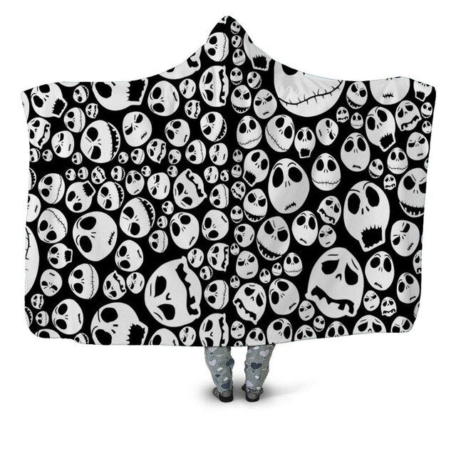 Yellow Skull Hooded Blanket - The Hoodie Store