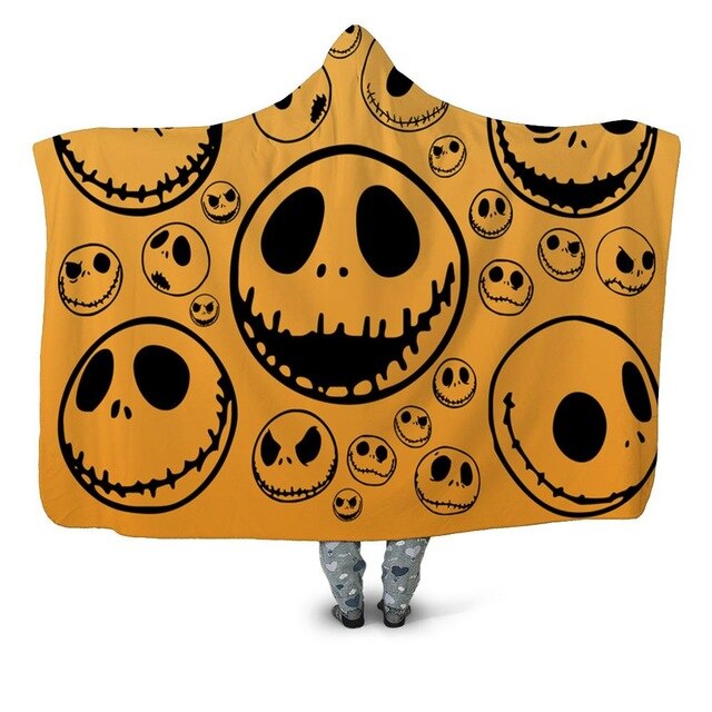 Yellow Skull Hooded Blanket - The Hoodie Store