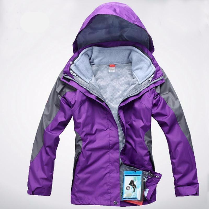 Womens 3 in 1 Waterproof Skiing Trekking Outdoor Jacket - The Hoodie Store