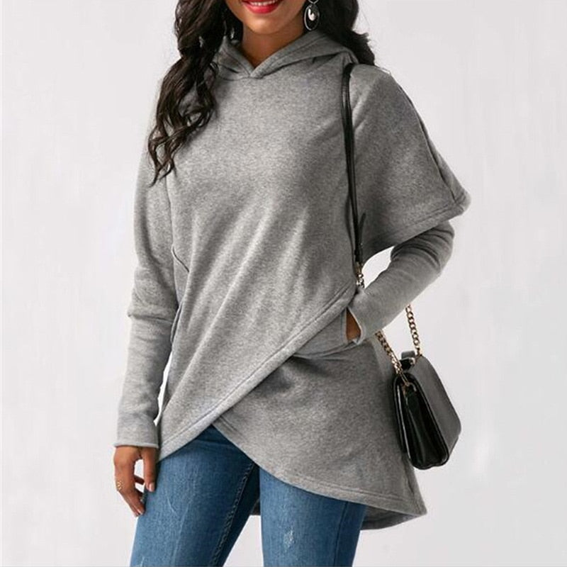 Asymmetric hoodie women's online